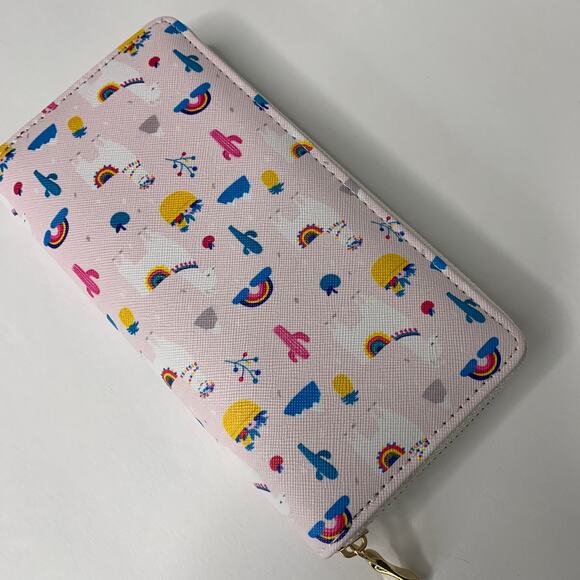 Llama Cactus Rainbow Wallet - Picture 5 of 5